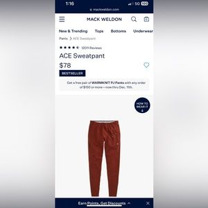 Mack Weldon Ace sweatpants